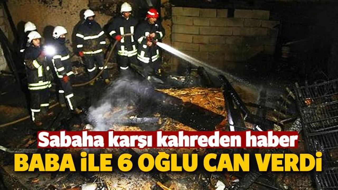 Gaziantep'te barakada yangın: 7 &ouml;l&uuml;