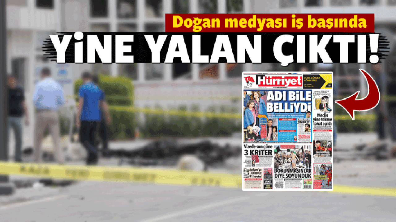 Hürriyet Gazetesi'ne yalanlama!