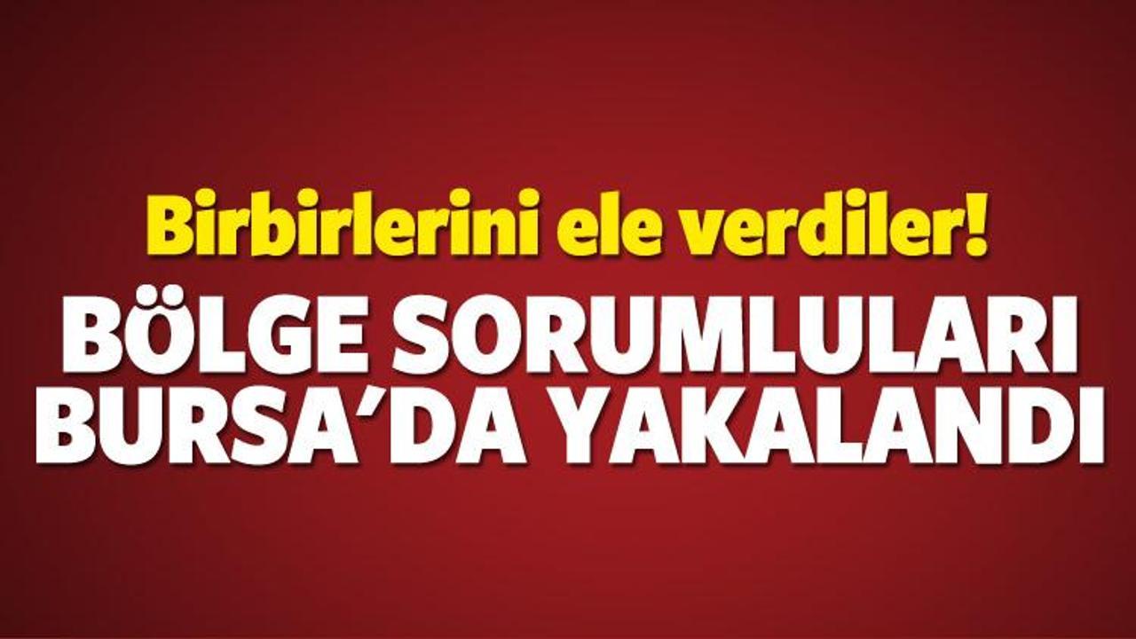 Terör örgünün bölge sorumluları Bursa'da yakalandı