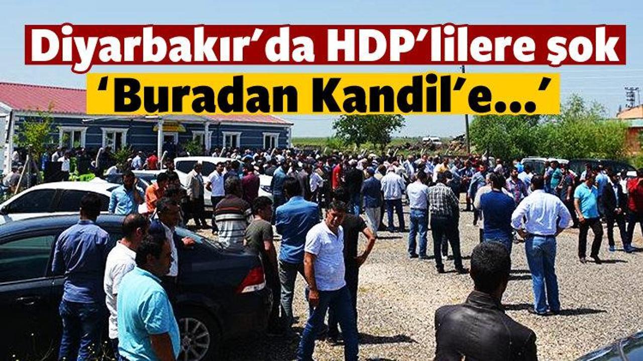 Diyarbakır'daki taziye evinde HDP'lilere tepki