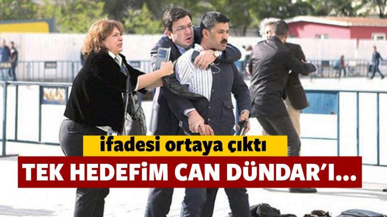 Dündar'ı vurmaya çalışan Murat Şahin'in ifadesi