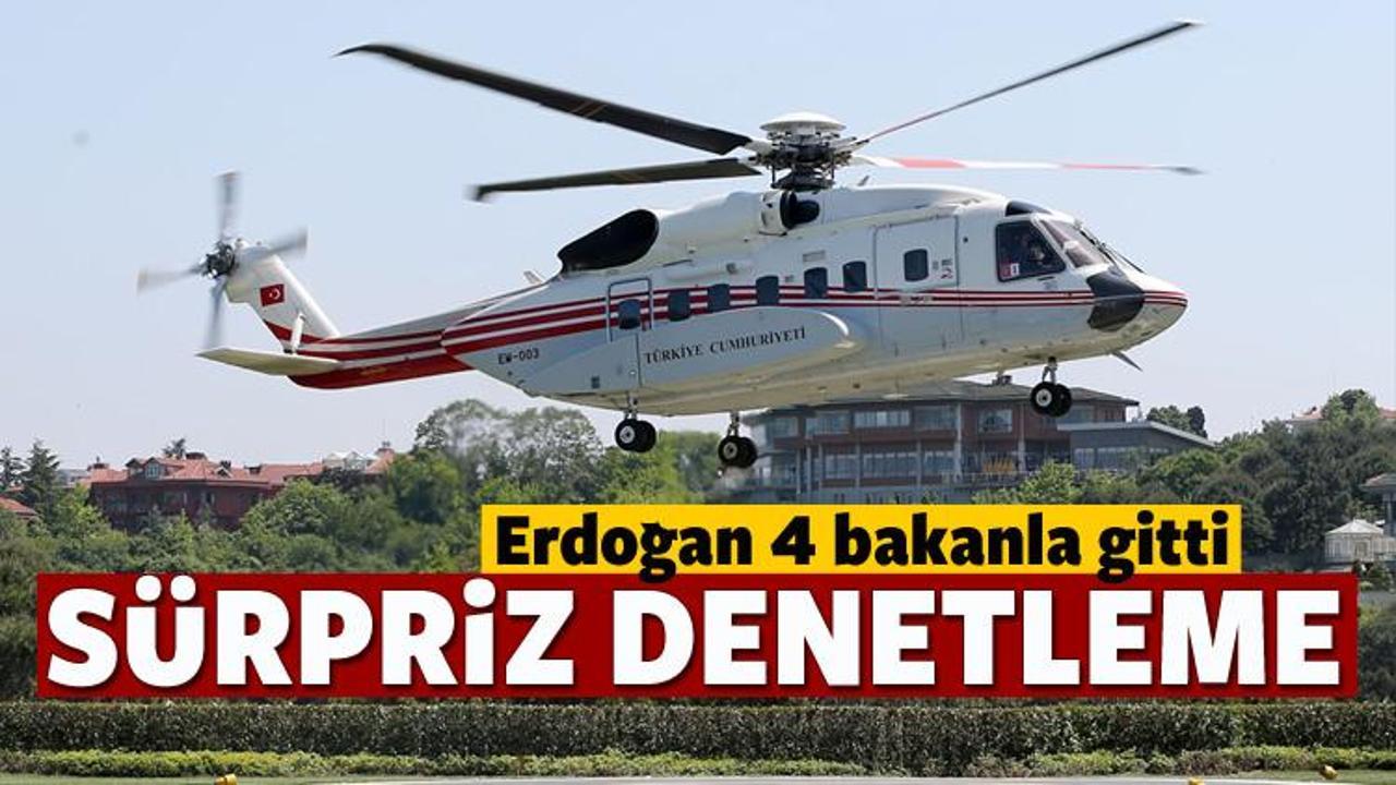 Erdoğan 3. köprü ve 3. havalimanını denetledi