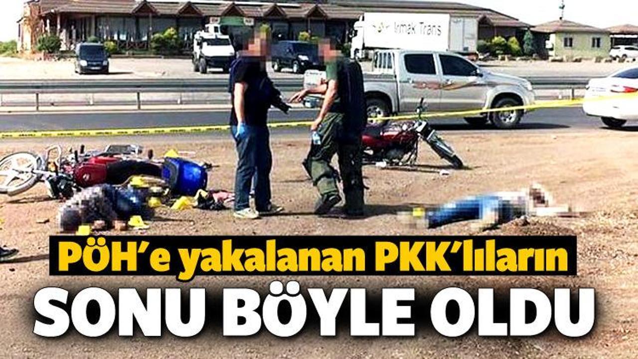 PKK'lılar motosiklet üzerindeyken vuruldu