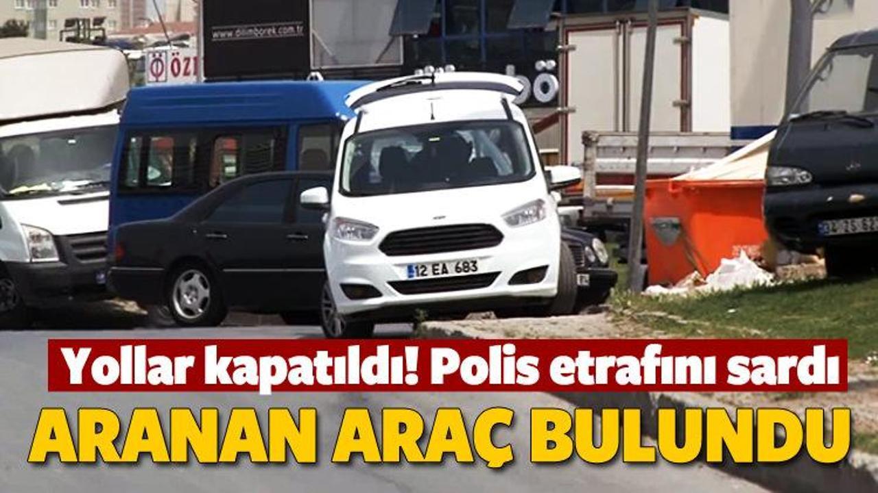 Şüpheli araç Zeytinburnu'nda bulundu