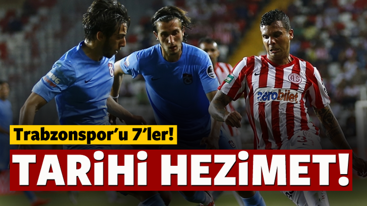 Trabzonspor'a tarihi şok: 7-0