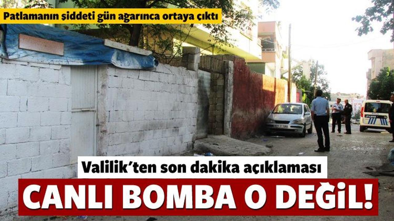 Gaziantep Valisi açıkladı: Canlı bomba o değil!