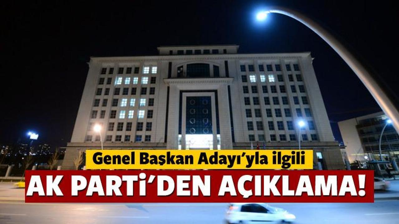 AK Parti'den flaş açıklama: Adayı kim duyuracak?