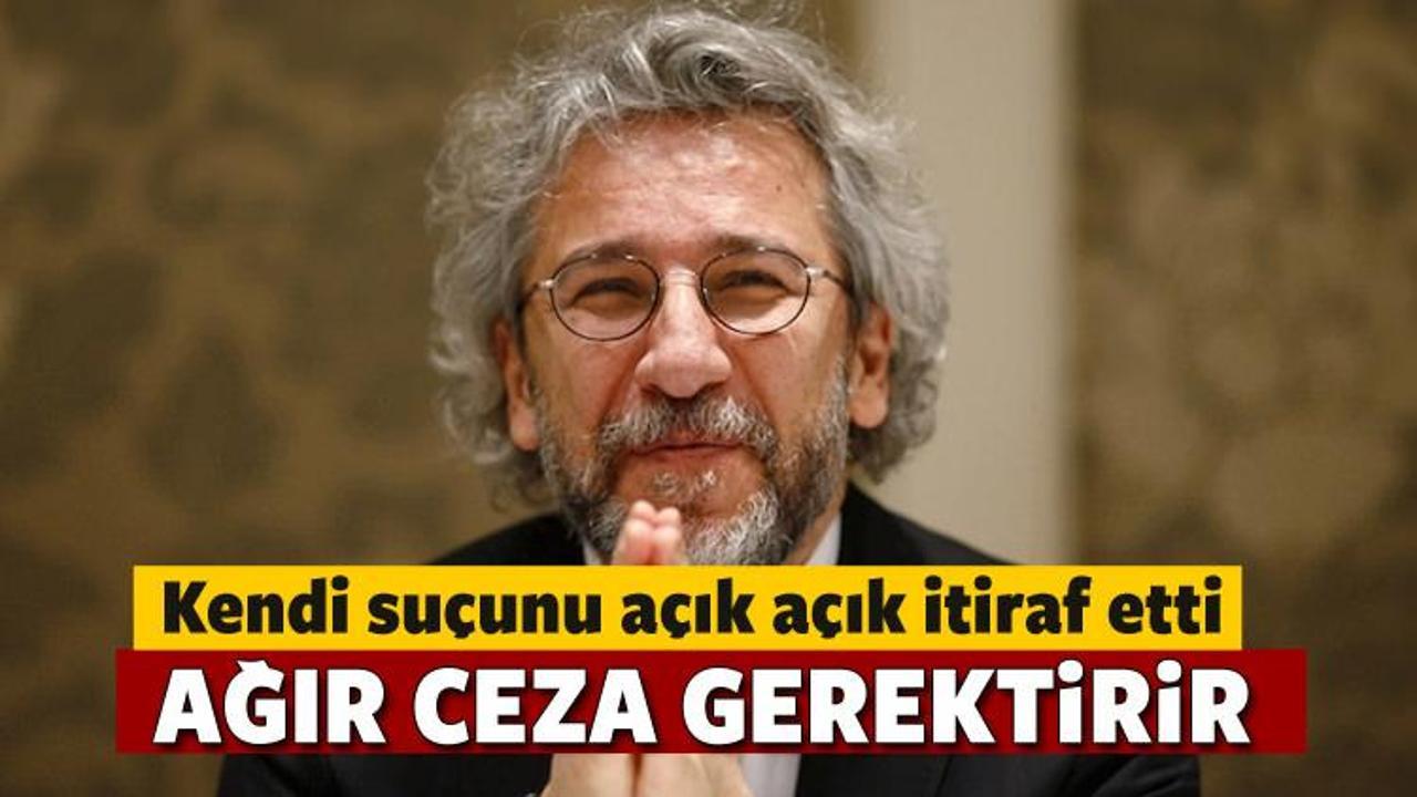 Can D&uuml;ndar su&ccedil;unu kitabında itiraf etmiş