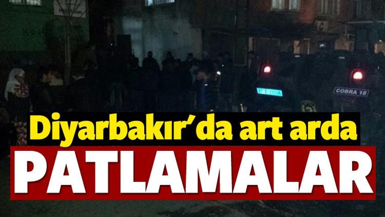 Diyarbakır'da art arda patlamalar...