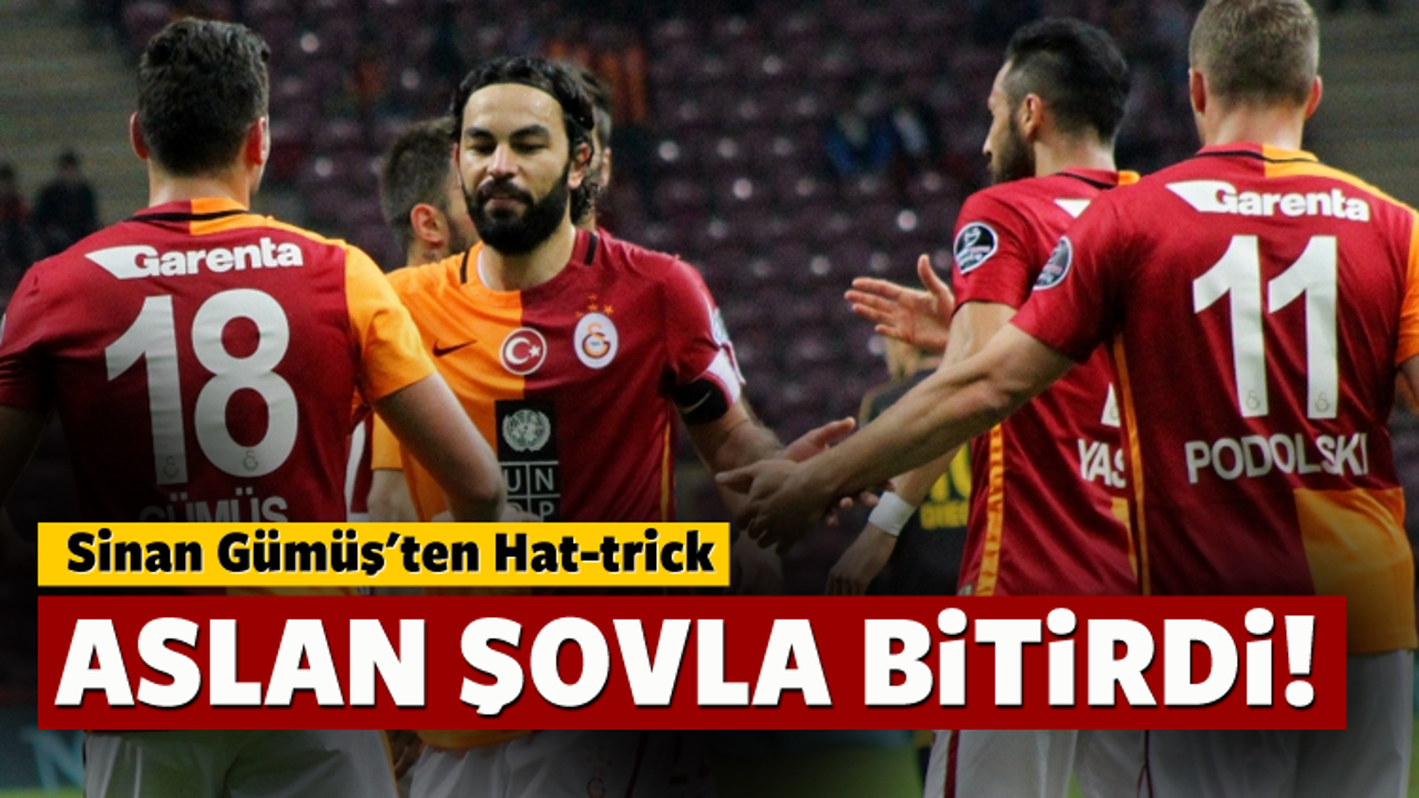 Galatasaray şovla bitirdi!