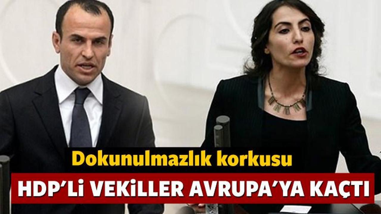 HDP'li Sarıyıldız ve Hezer Türkiye'yi terk etti