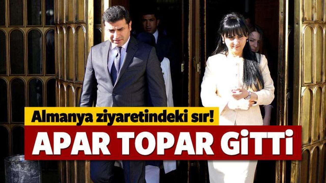 Yüksekdağ'ın Almanya ziyaretindeki sır!