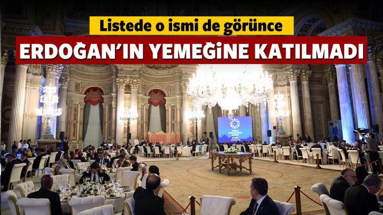 Anastasiadis Erdoğan'ın yemeğine katılmadı