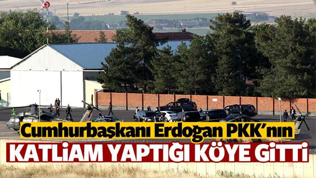 Cumhurbaşkanı Erdoğan Tanışık Köyü'nde