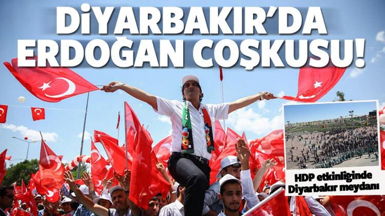 Diyarbakır'da Cumhurbaşkanı Erdoğan coşkusu
