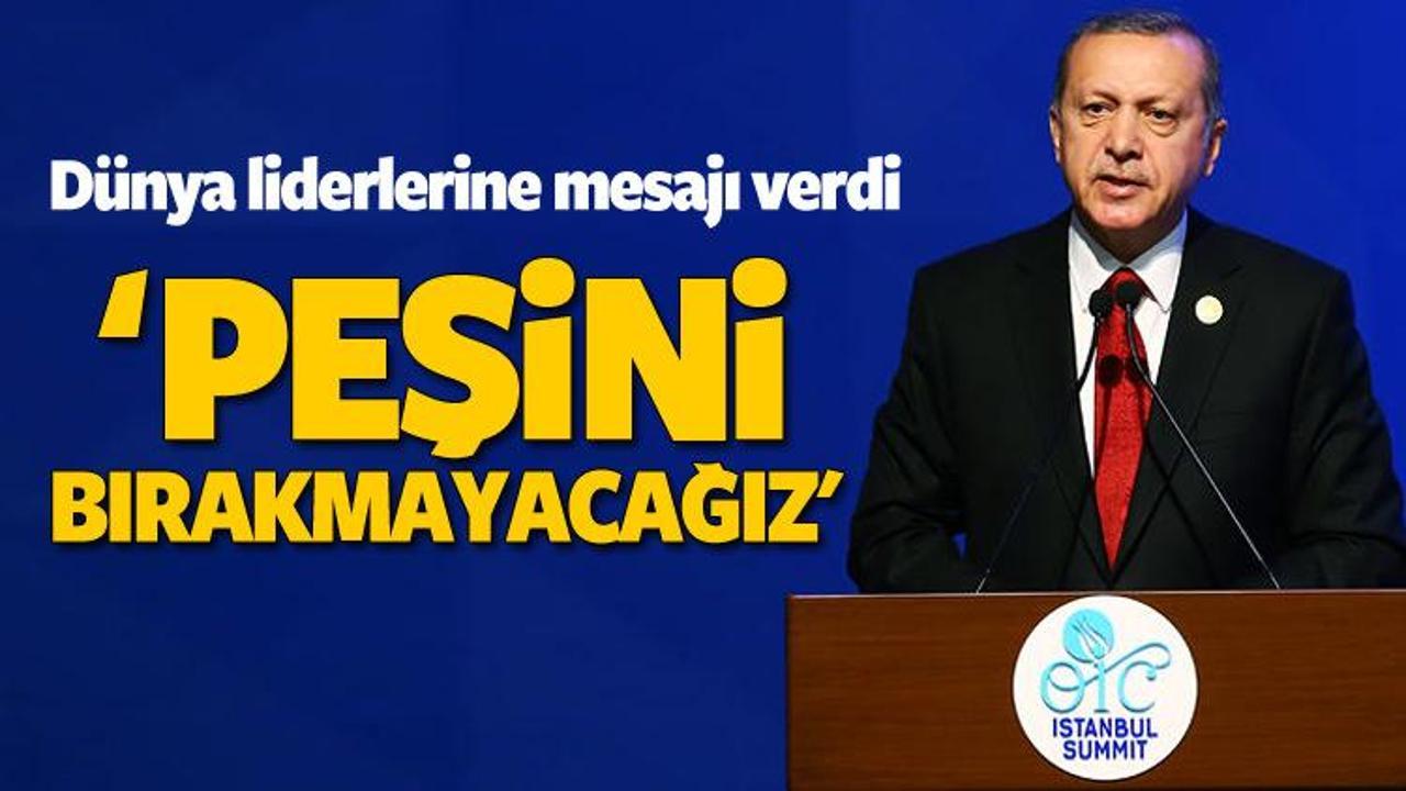 Erdoğan Dünya İnsani Zirvesi'nde konuştu