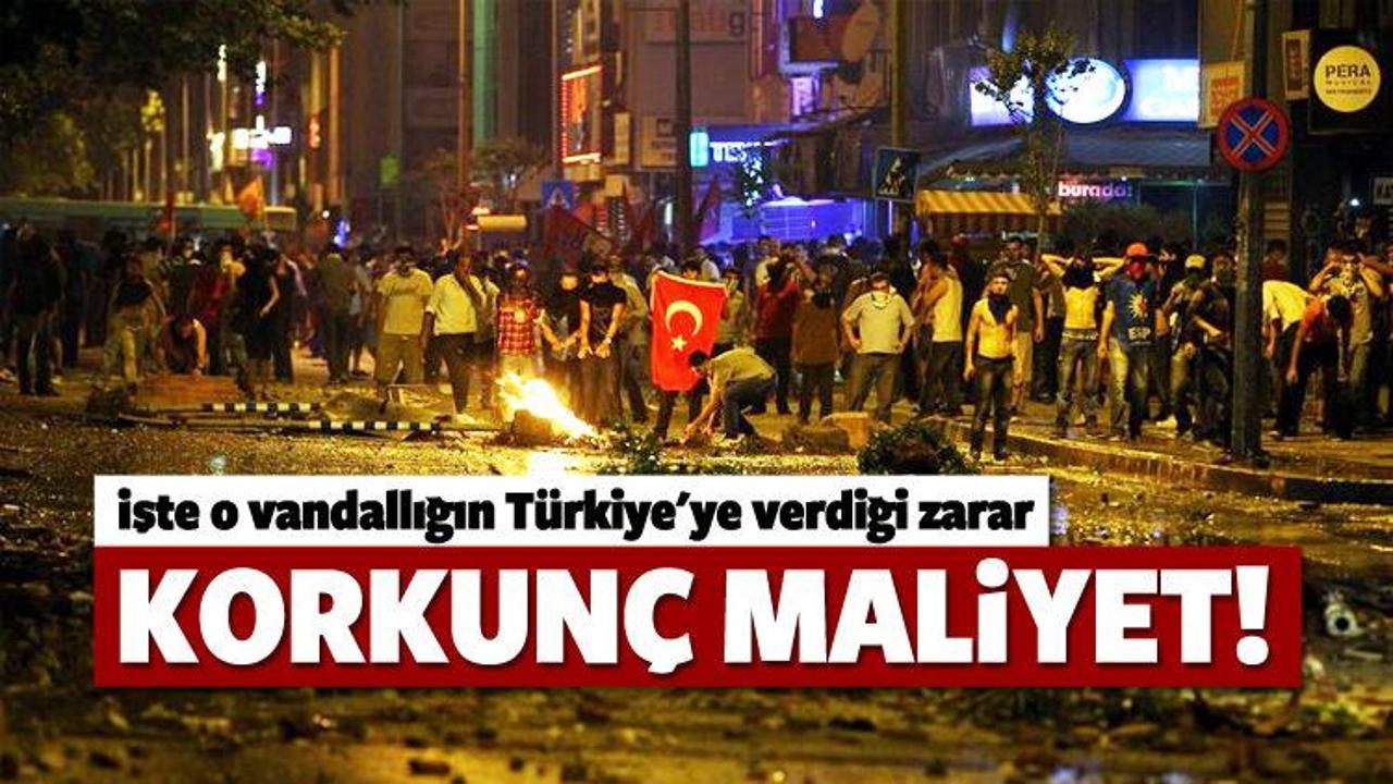 Gezi vandallığının korkunç faturası