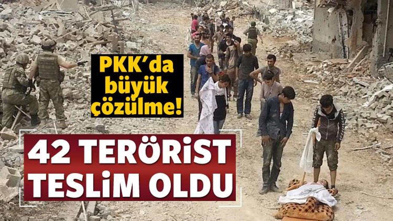 Nusaybin'de 42 ter&ouml;rist daha teslim oldu