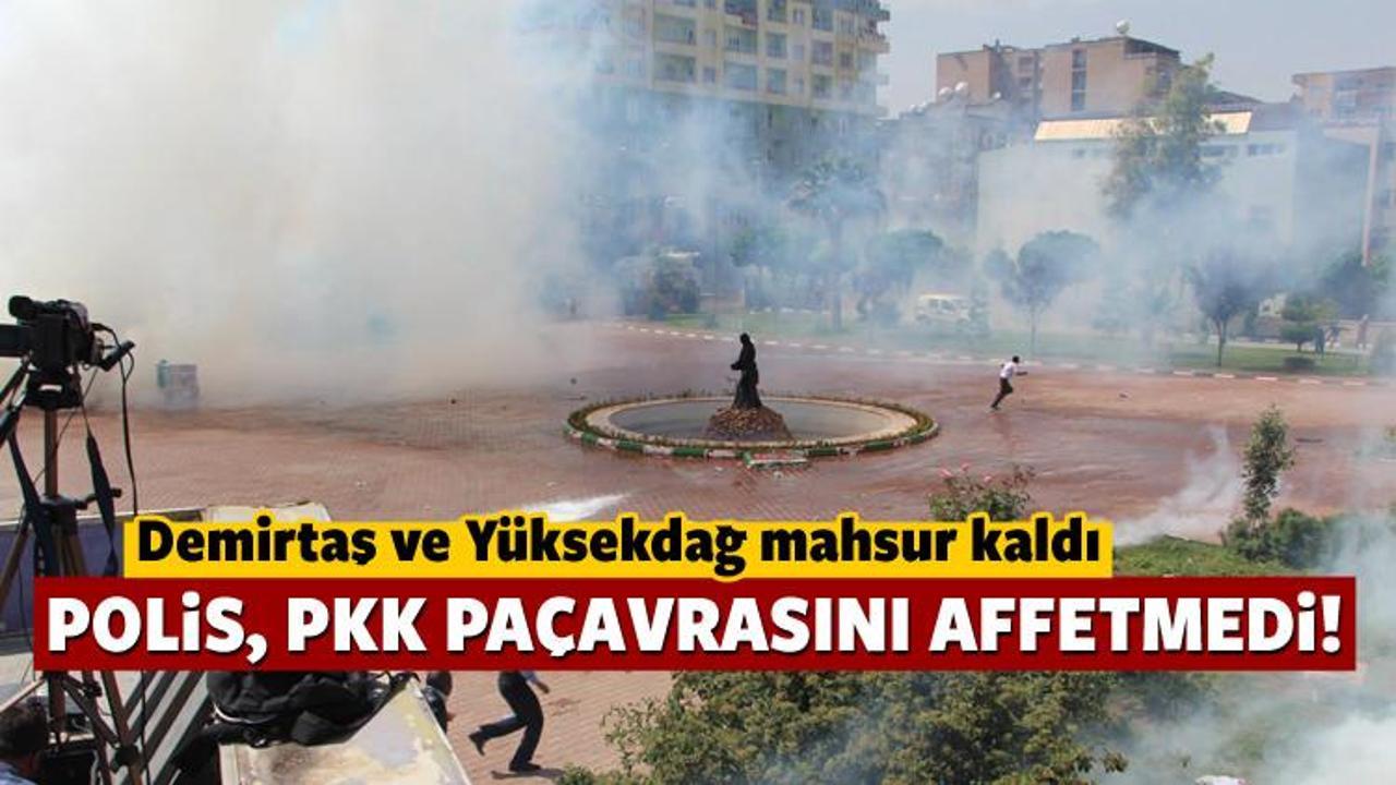 PKK flaması asan gruba sert müdahale