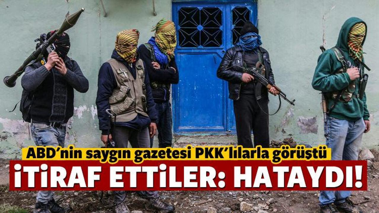 PKK itiraf etti: Hendek kazmak hataydı!