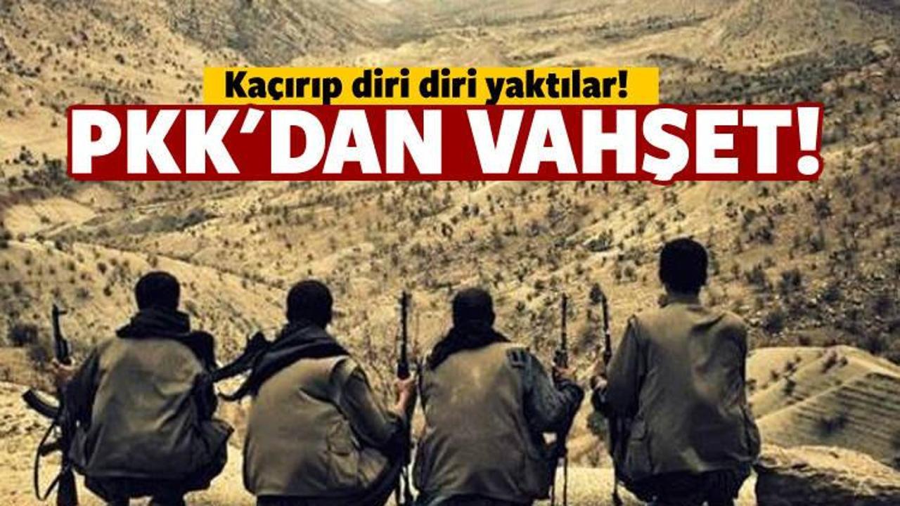 PKK kaçırdığı muhtarı diri diri yaktı!