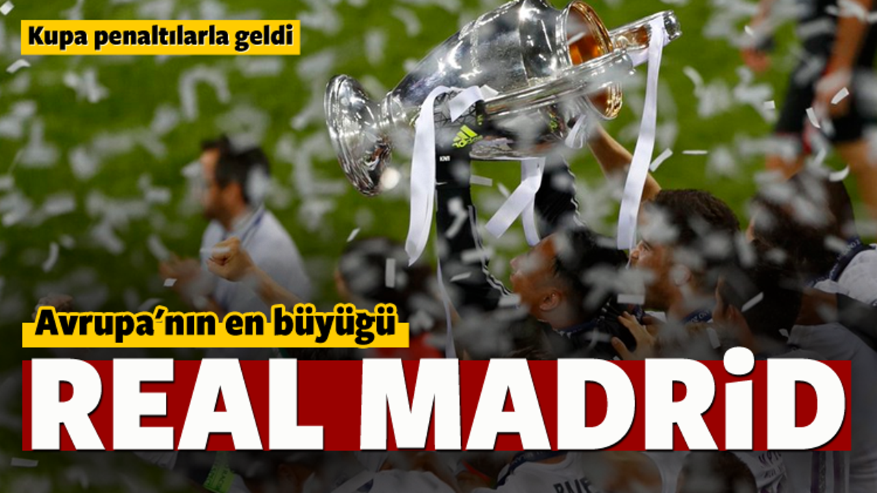 Şampiyonlar Ligi Şampiyonu Real Madrid