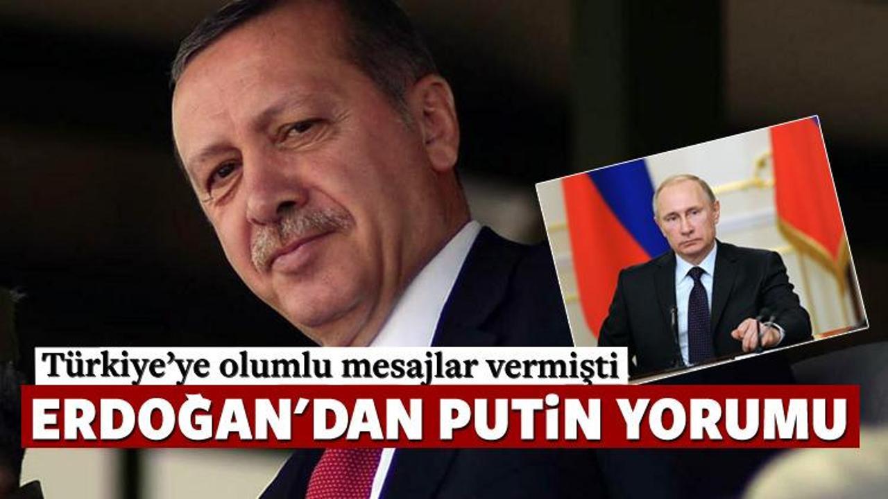 Cumhurbaşkanı Erdoğan'dan Putin açıklaması