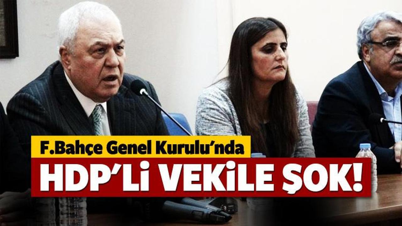F.Bah&ccedil;e Genel Kurulu'nda HDP'li vekile şok!