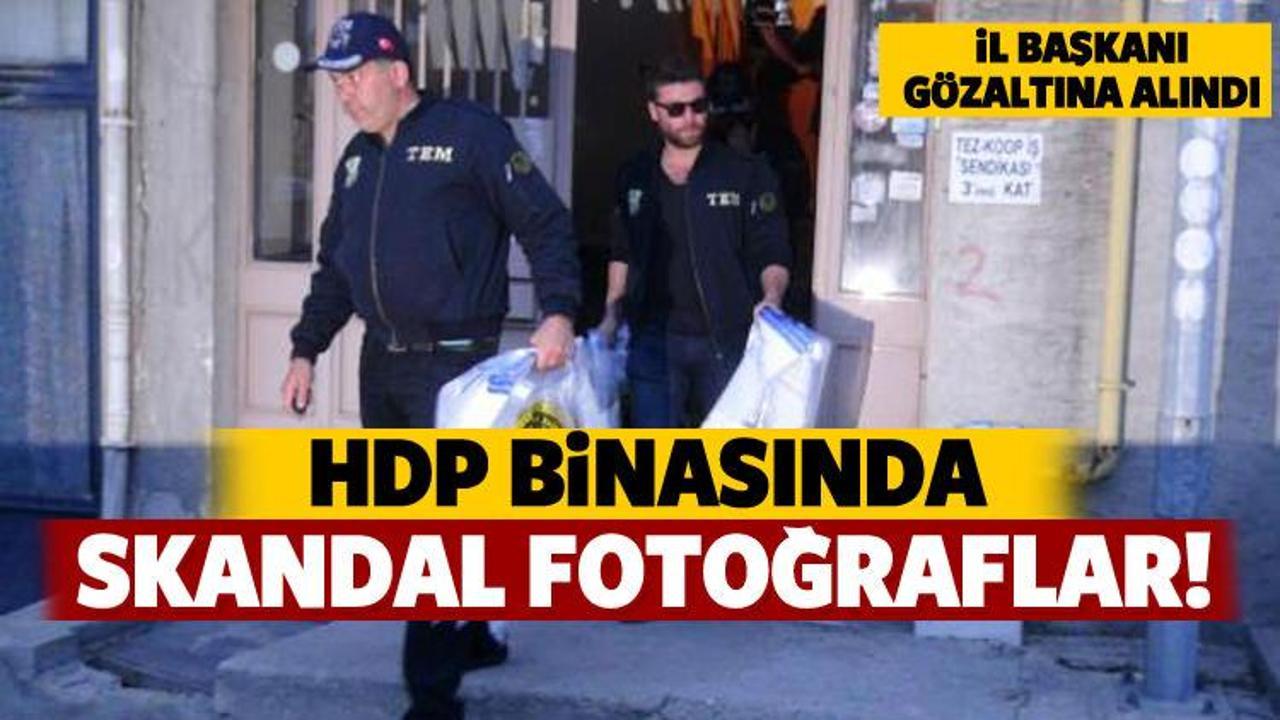 HDP binasında skandal fotoğraflar!