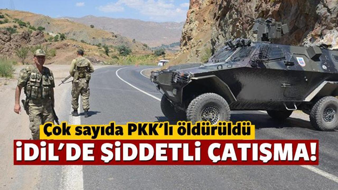 İdil'de şiddetli çatışma: Çok sayıda PKK'lı öldü!