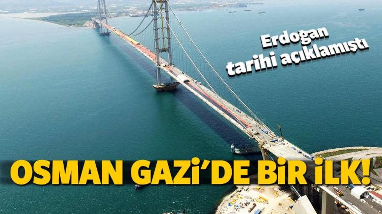 Osman Gazi Köprüsü'nde bir ilk!