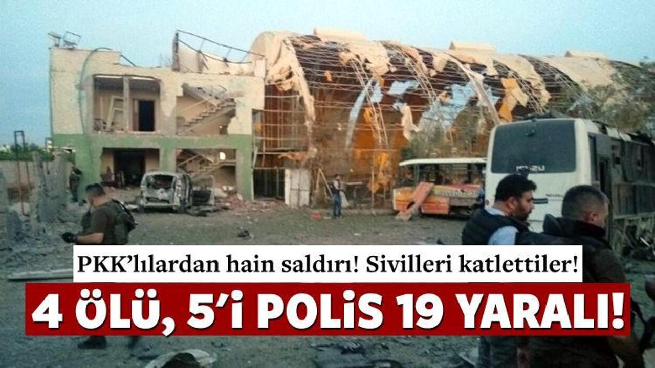 Silopi'de polis aracına bombalı saldırı!