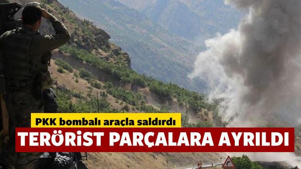 Saldırı düzenleyen PKK'lı parçalara ayrıldı