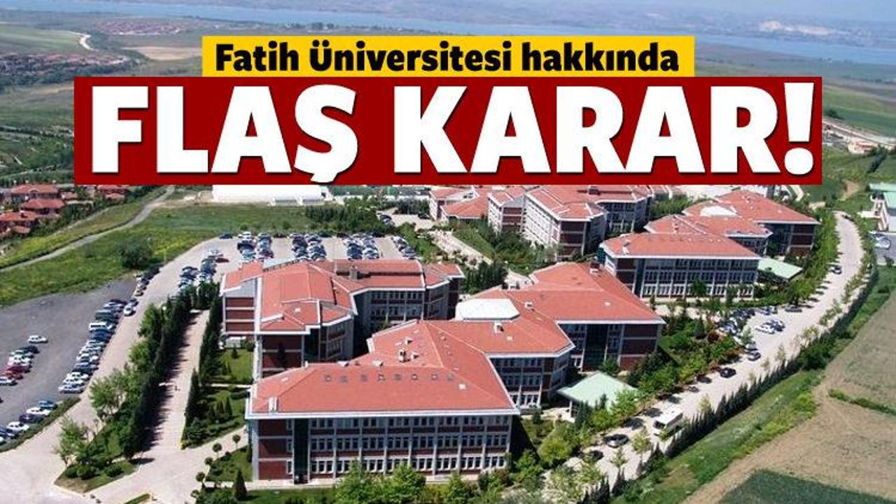 Fatih &Uuml;niversitesi'ne kayyum atandı