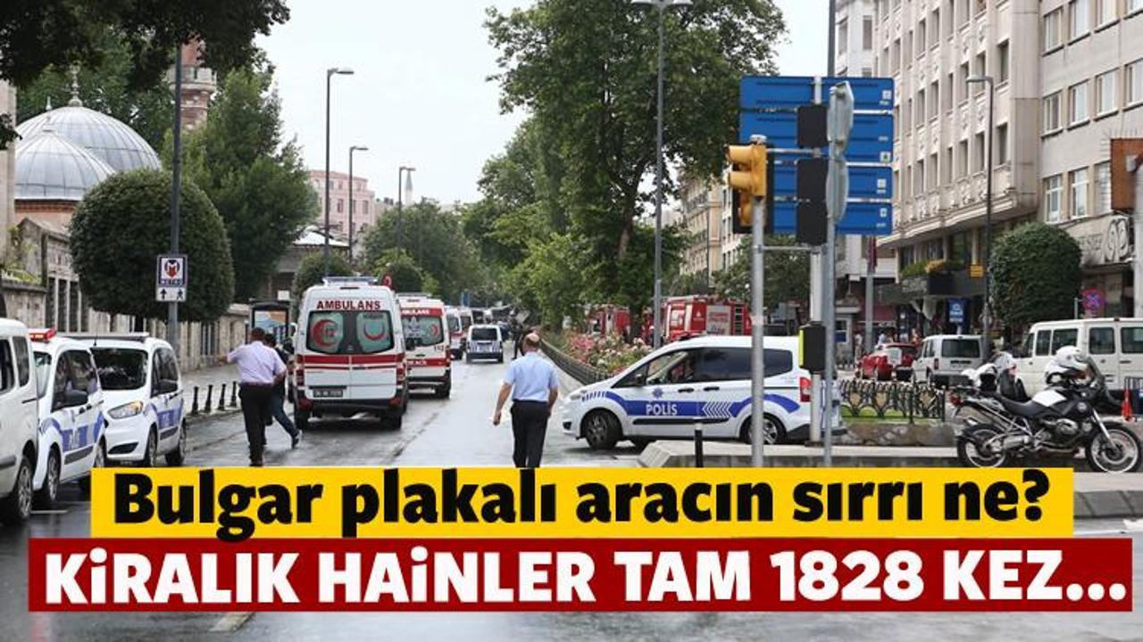 İstanbul Vezneciler'de kiralık araçla hain saldırı