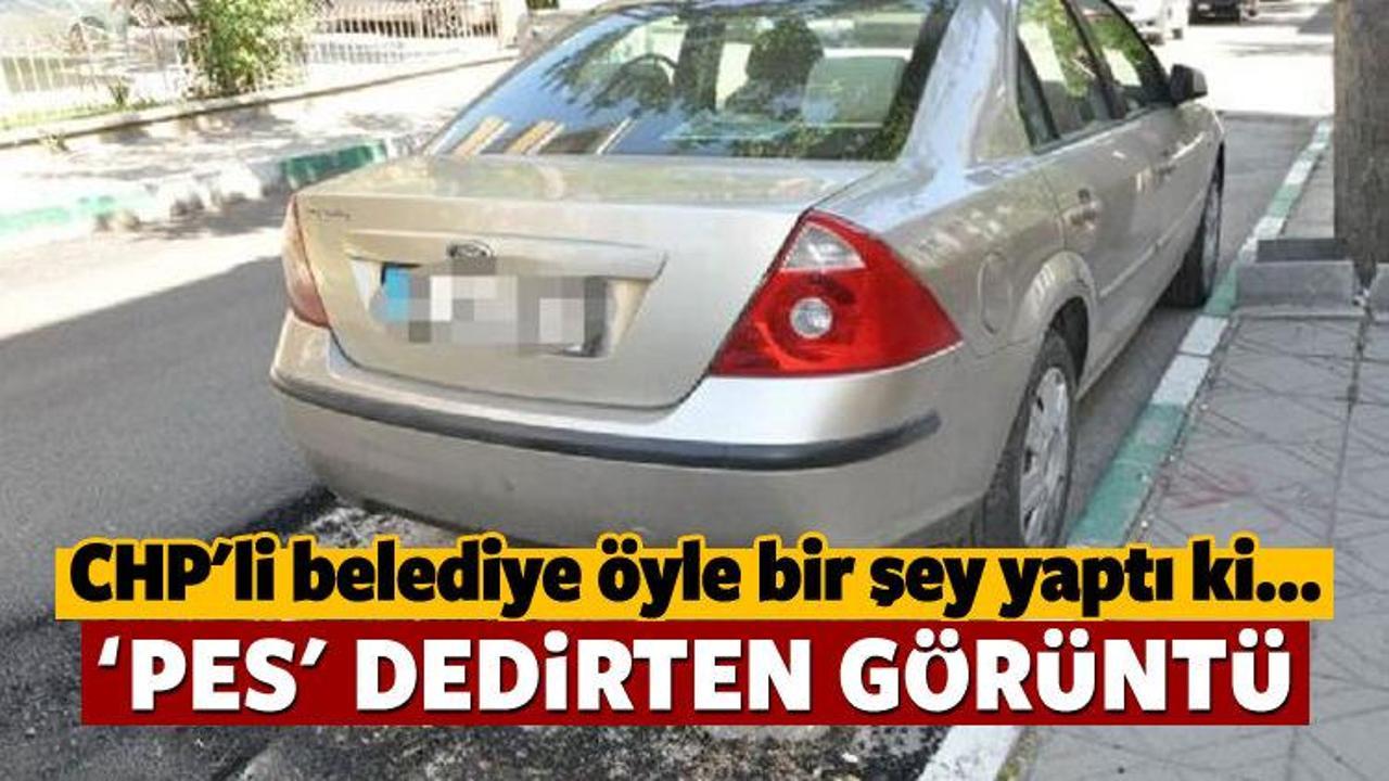 CHP'li belediyeden şaşırtan asfalt çalışması