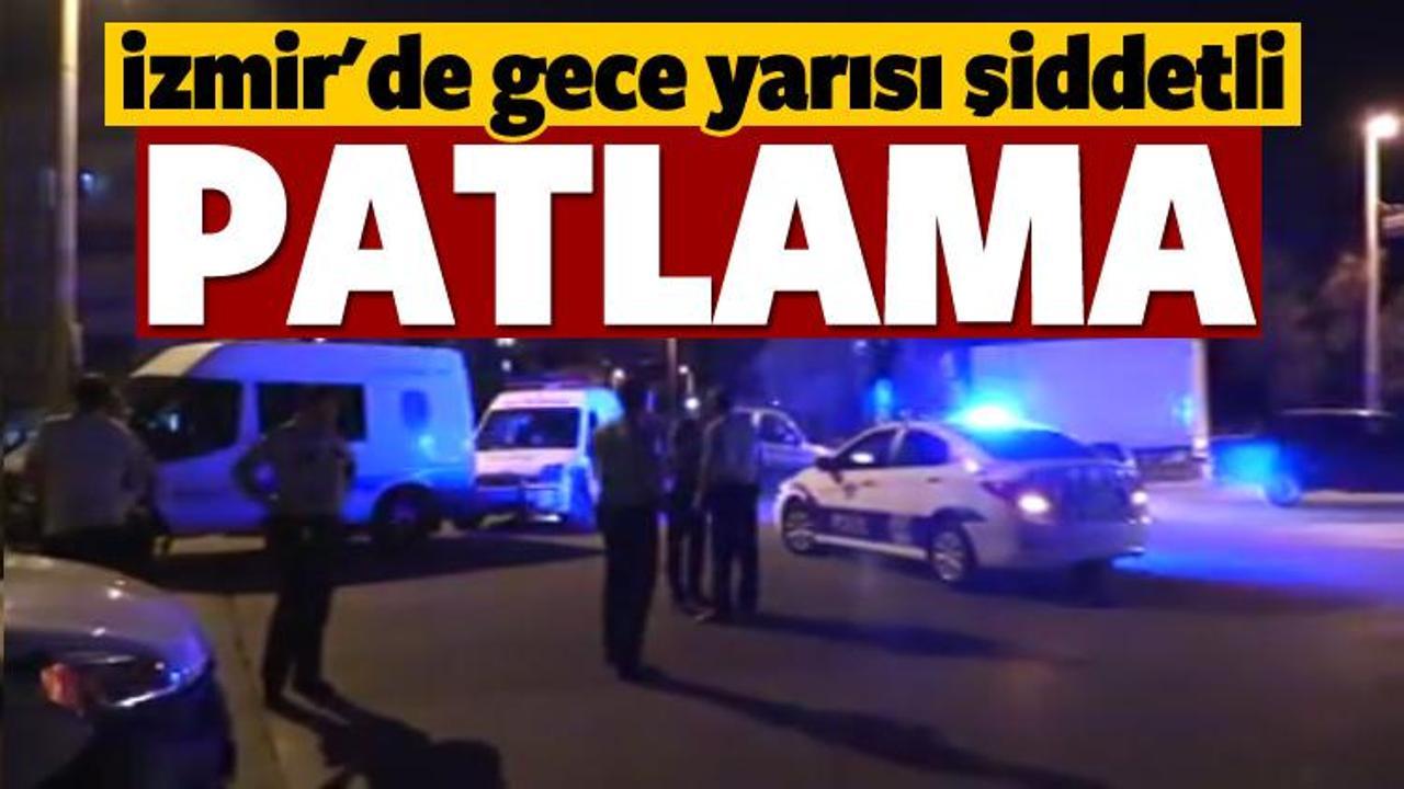 İzmir'de gece yarısı şiddetli patlama