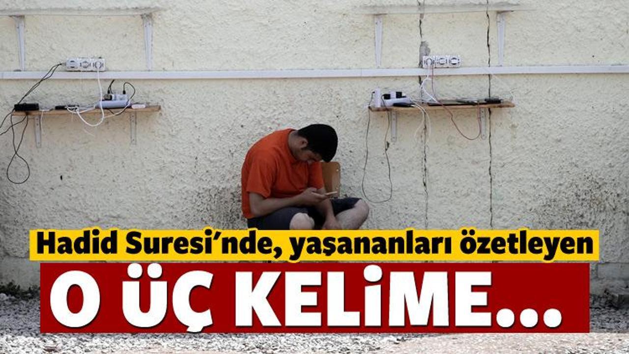 Mehmet G&ouml;rmez: Hadid Suresi'ndeki o &uuml;&ccedil; kelime...