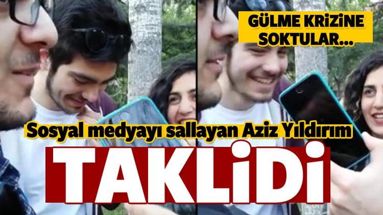 Sosyal medyayı sallayan 'Aziz Yıldırım' taklidi