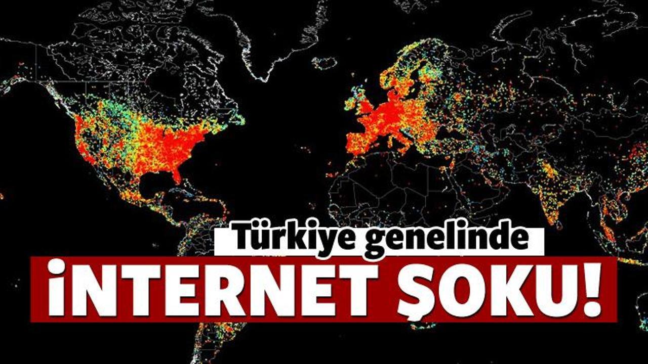 Türkiye genelinde internet şoku!