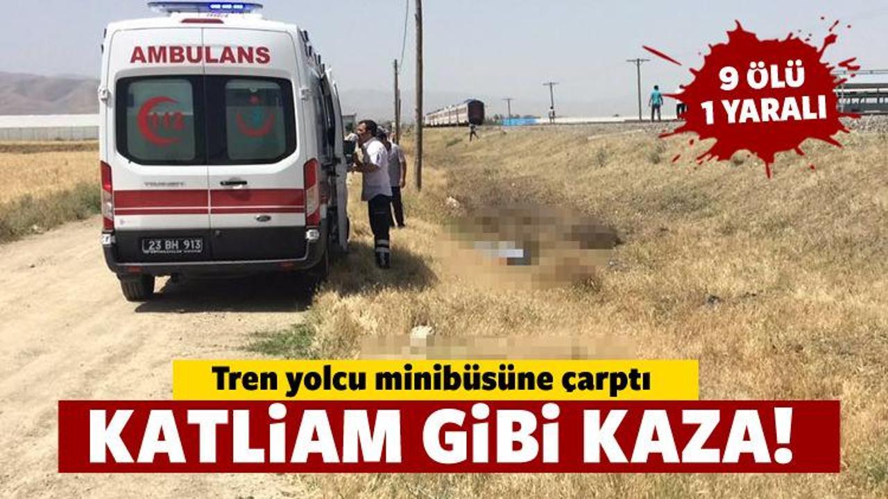 Elazığ'da feci tren kazası: 9 kişi öldü!