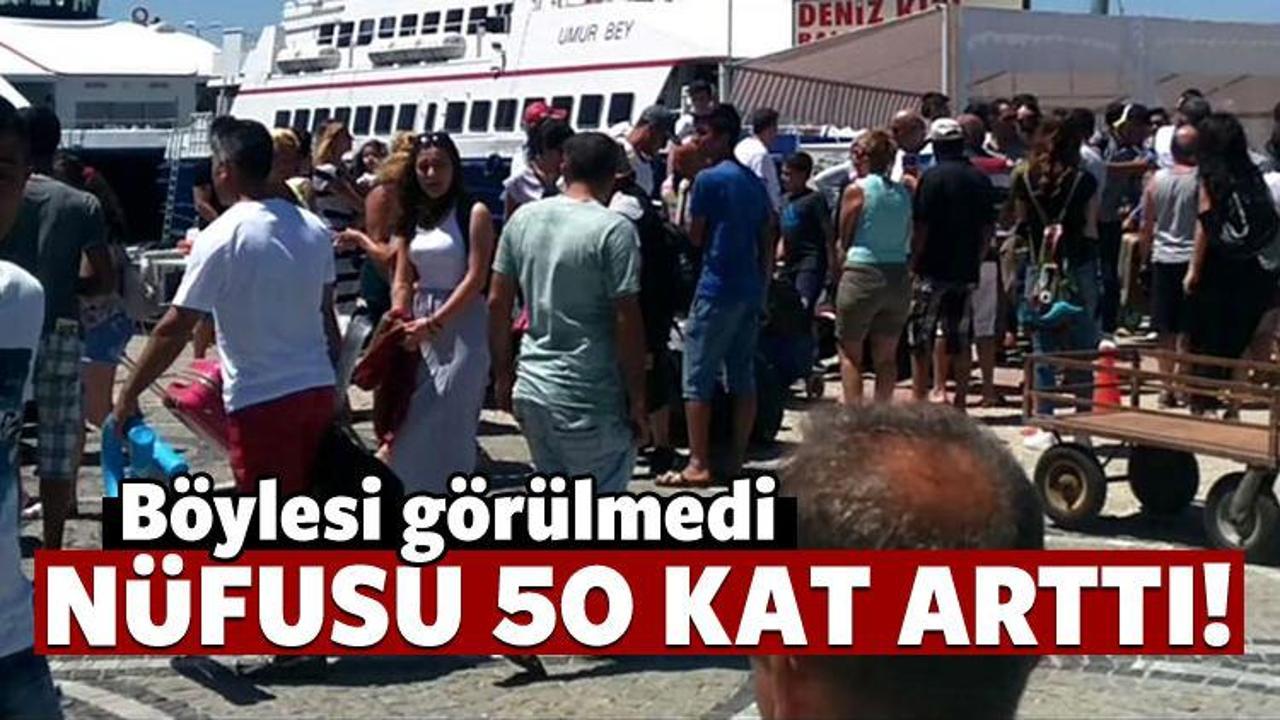 Avşa Adası'nın n&uuml;fusu 50 kat arttı