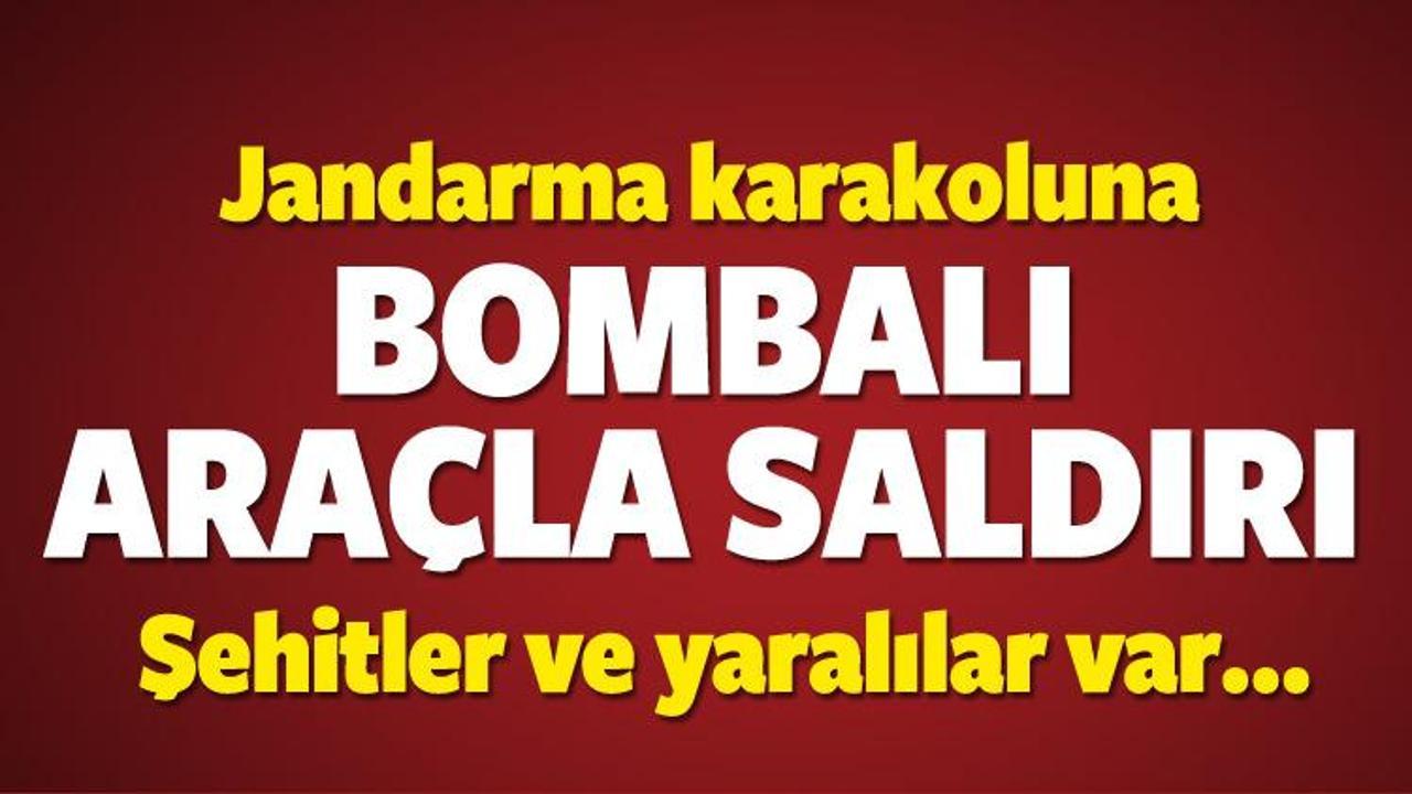 Jandarma karakoluna bombalı ara&ccedil;la saldırı