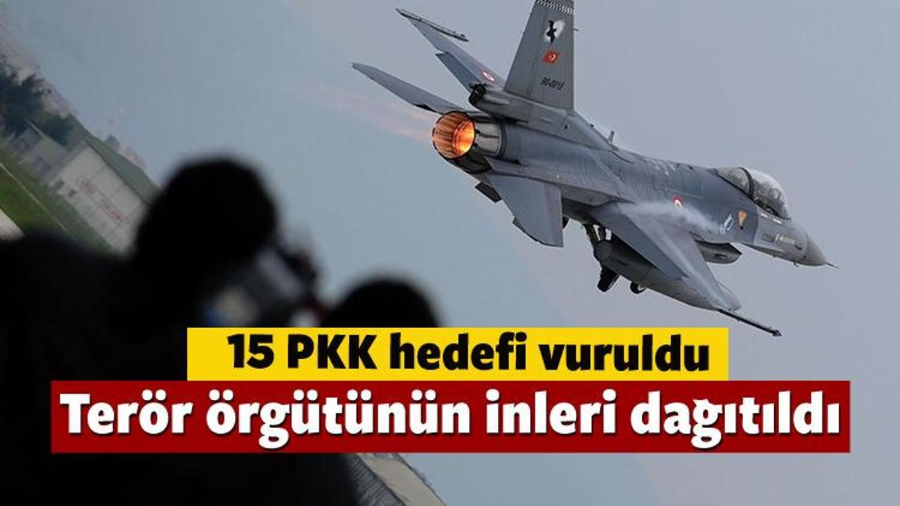 TSK: 12 PKK'lı öldürüldü, 15 hedef imha edildi