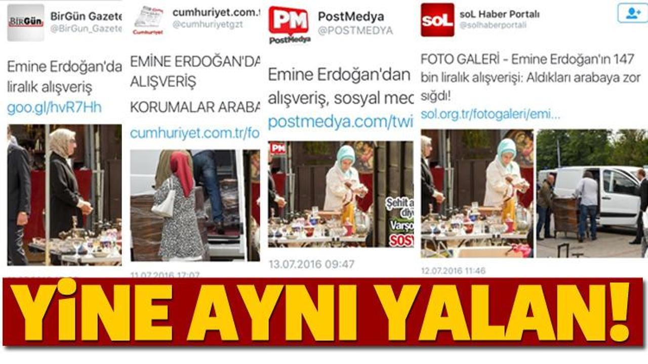 Emine Erdoğan hakkında çirkin yalan
