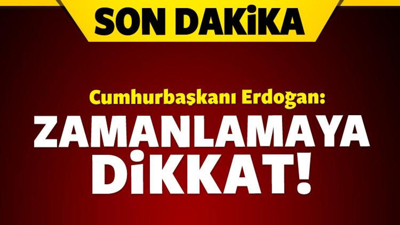 Erdoğan Havalimanı'nda konuştu: Zamanlamaya dikkat