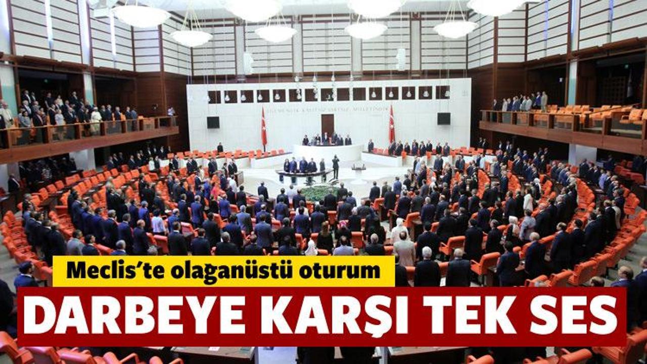 TBMM darbeye karşı tek ses!