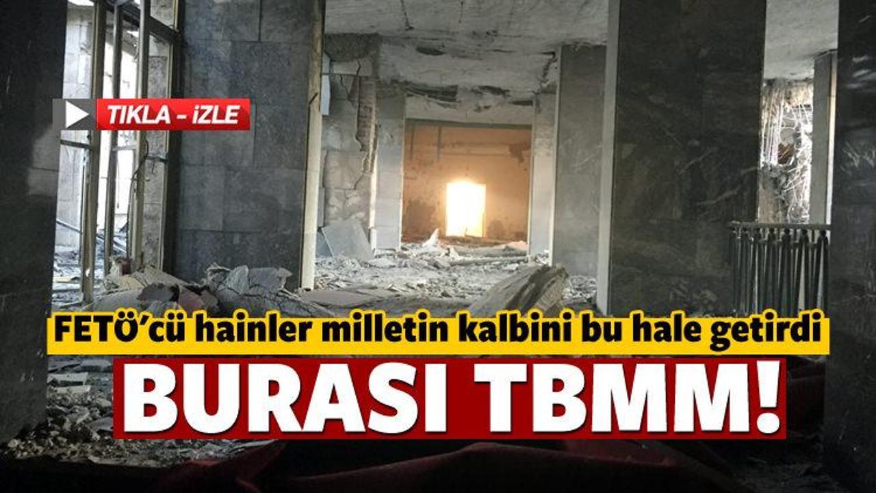 TBMM'ye bomba yağdırdılar! Bakın ne hale geldi!