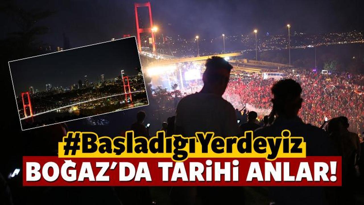 Boğaziçi Köprüsü'nde tarihi anlar!