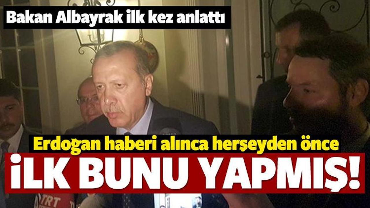 Erdoğan darbe haberini alınca ilk bunu yapmış